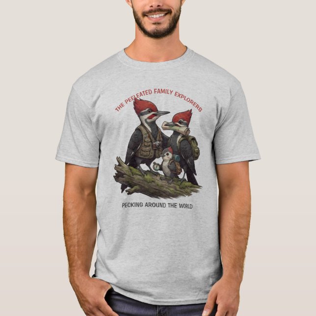 Pileated Family Explorers: Nature Adventure Tee (Front)