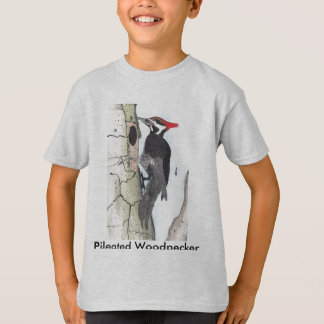 Pileated Woodpecker on Kids T-Shirt