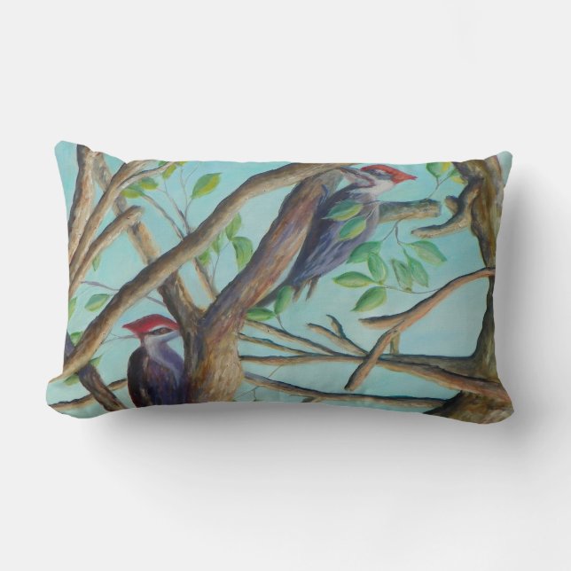 PILEATED WOODPECKERS Pillow (Front)