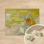 Piles of French Novels | Vincent van Gogh Jigsaw Puzzle<br><div class="desc">Piles of French Novels (1887) by Dutch post-impressionist artist Vincent Van Gogh. Original artwork is an oil on canvas depicting stacks of books in vibrant yellow tones.

Use the design tools to add custom text or personalise the image.</div>