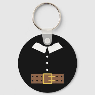 Pilgrim Costume Halloween Funny Thanksgiving Boys Key Ring