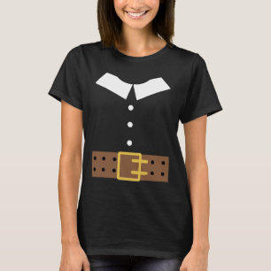 Pilgrim Costume Halloween Funny Thanksgiving Boys T-Shirt