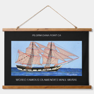 Pilgrim Dana point wall mural painting Hanging Tapestry
