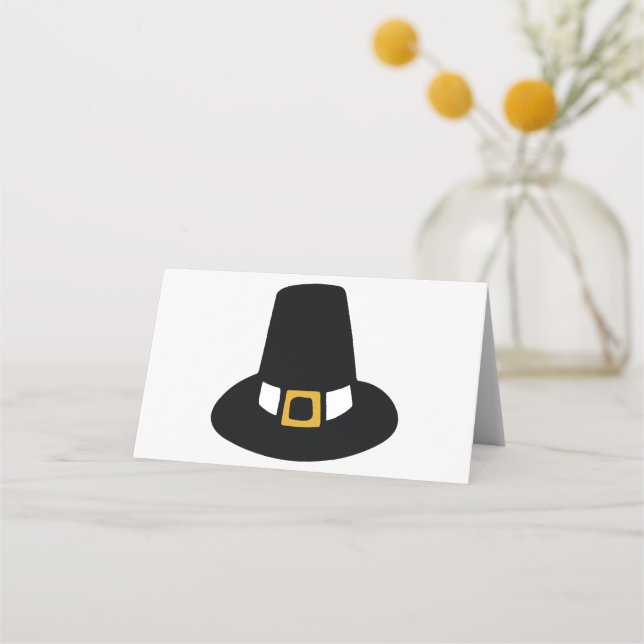 Pilgrim Hat Place Card (Front)
