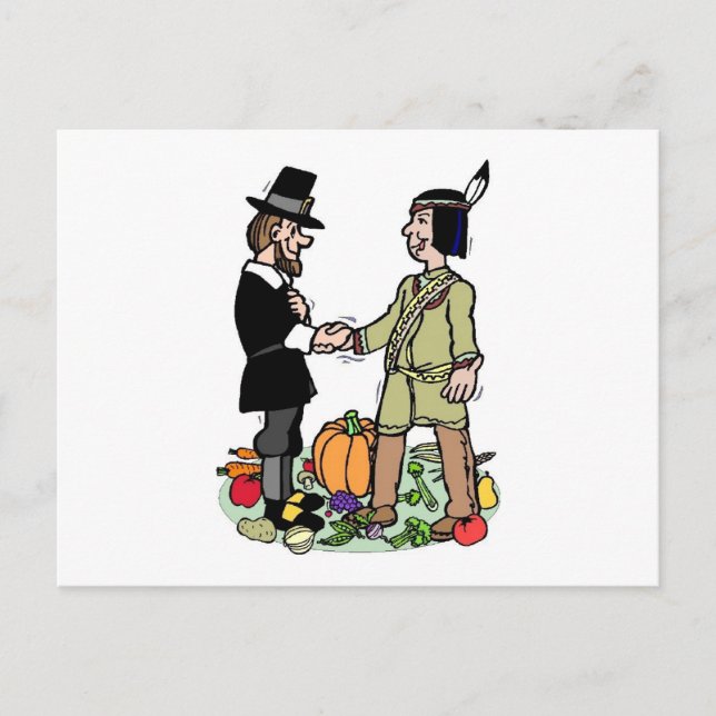 Pilgrim Indian Cooperation Postcard (Front)