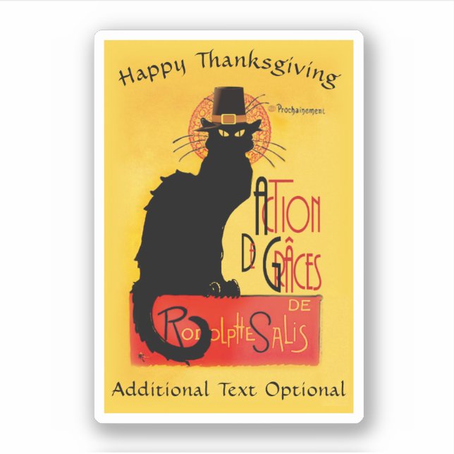 Pilgrim Le Chat Noir Thanksgiving  (Front)