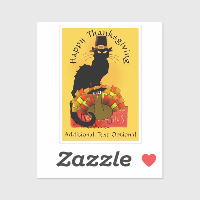 Pilgrim Le Chat Noir Thanksgiving  (Sheet)