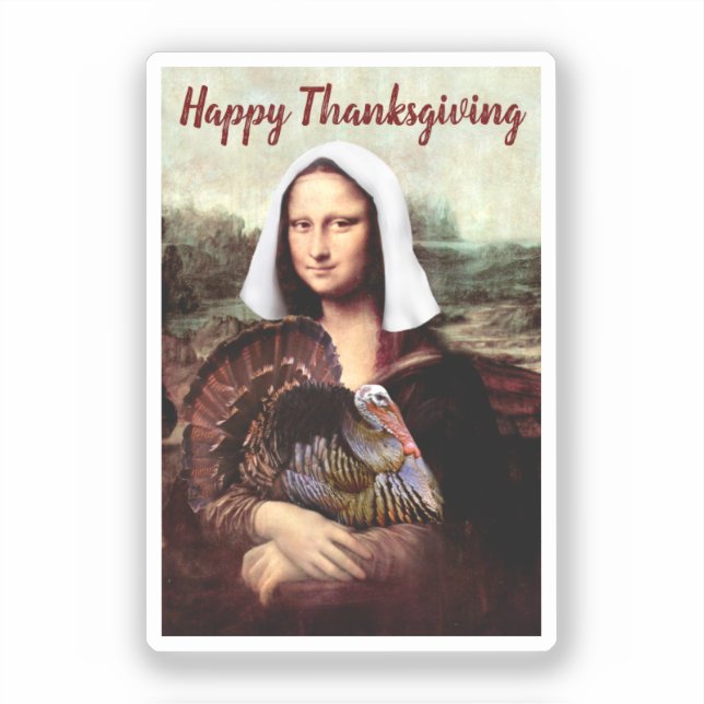 Pilgrim Mona Lisa Thanksgiving  (Front)