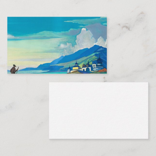 Pilgrim of the Radiant City by Nicholas Roerich Business Card (Front/Back)