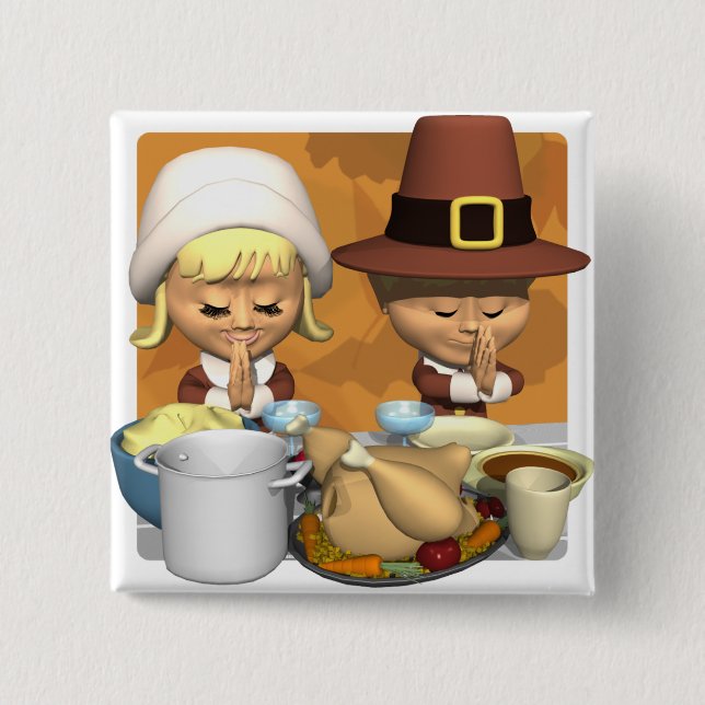 Pilgrim Prayer 15 Cm Square Badge (Front)