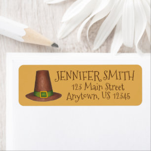 Pilgrim Puritan Hat Happy Thanksgiving Autumn Fall