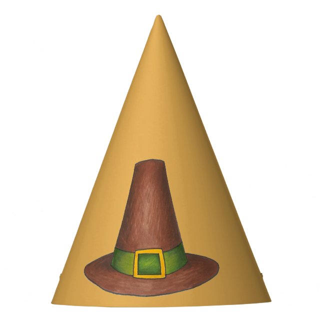 Pilgrim Puritan Hat Happy Thanksgiving Autumn Fall (Front)