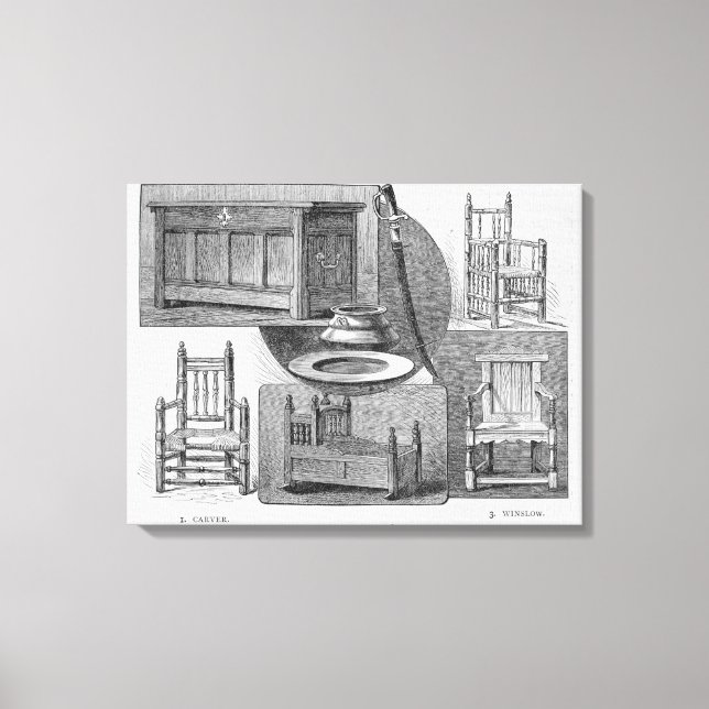 Pilgrim Relics Canvas Print (Front)