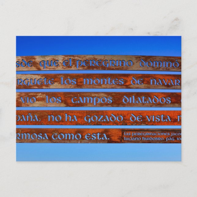 Pilgrim sign postcard (Front)