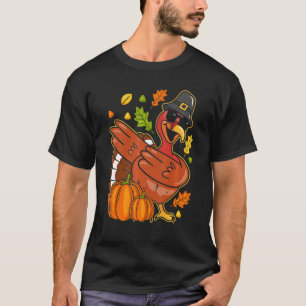 Pilgrim Turkey Pumpkin Thanksgiving Autumn Season T-Shirt