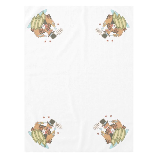 Pilgrim Turkey tablecloth (Front)