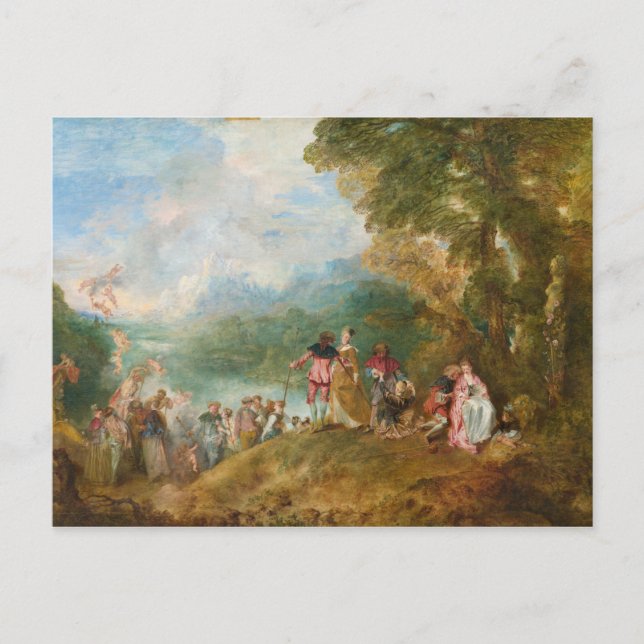 Pilgrimage to Cythera The Embarkation for Cythera Postcard (Front)