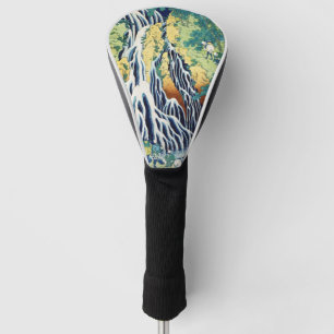 Pilgrims at Kirifuri Waterfall Japanese art Golf Head Cover