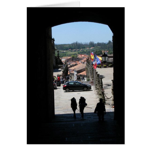 Pilgrims Entering Santiago Card (Front)
