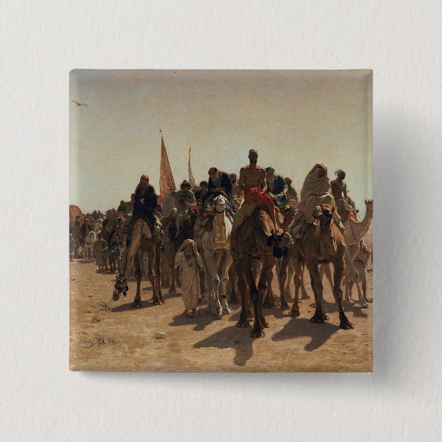 Pilgrims Going to Mecca, 1861 15 Cm Square Badge (Front)