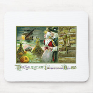 Pilgrim's Thanksgiving of 1620 Mouse Pad