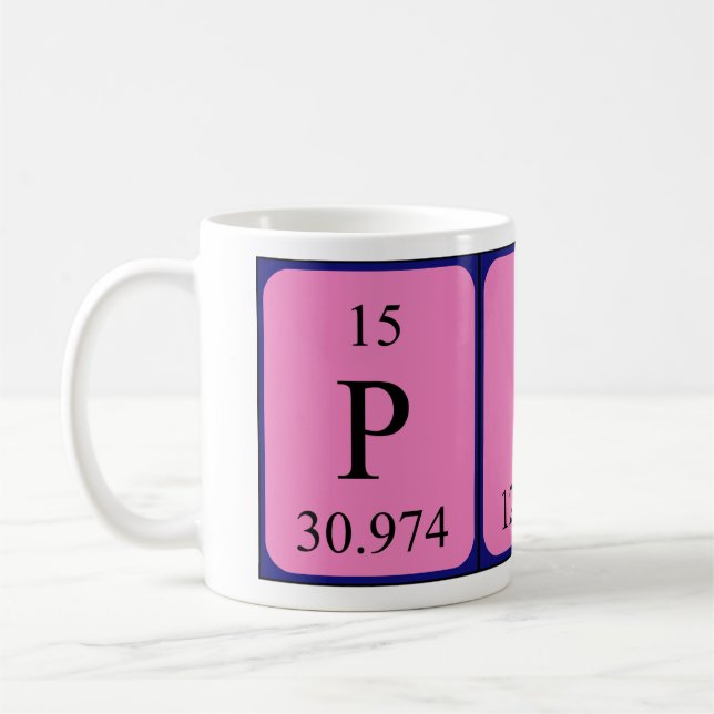Pili periodic table name mug (Left)