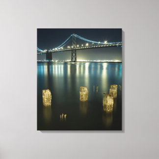 Pilings along the Embarcadero, San Francisco Canvas Print
