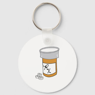 Pill Bottle Key Ring