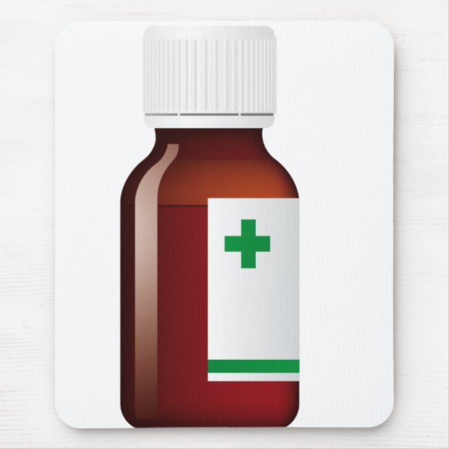 Pill Bottle Mouse Pad (Front)