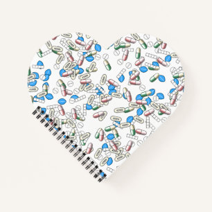 Pill Sprinkles Pattern Notebook