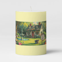 Pillar Candle-Victorian Garden Inspirational