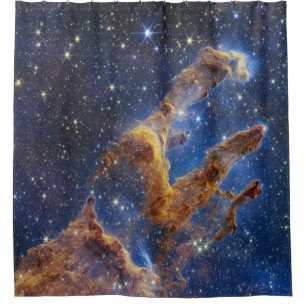 pillars creation Webb Space Telescope science nasa Shower Curtain