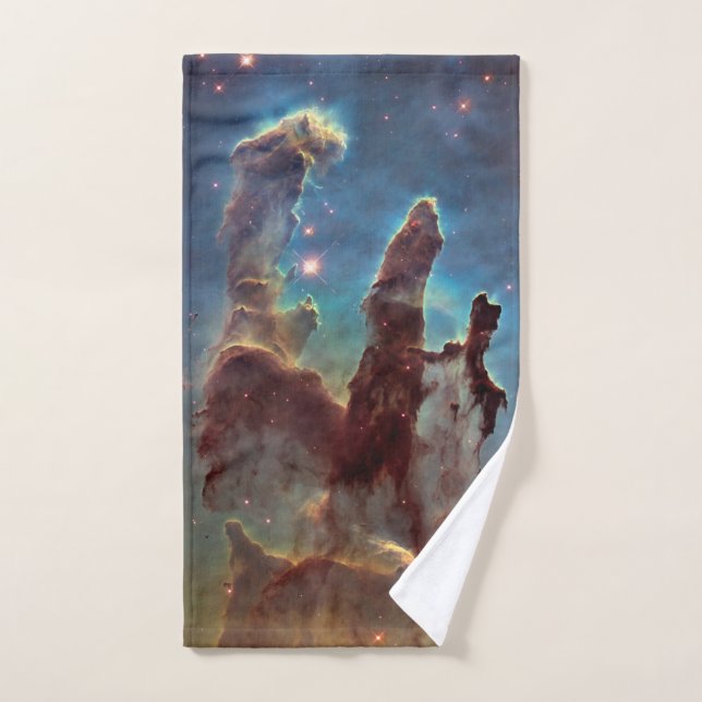 Pillars of Creation, Eagle Nebula Hubble Space Hand Towel (Hand Towel)