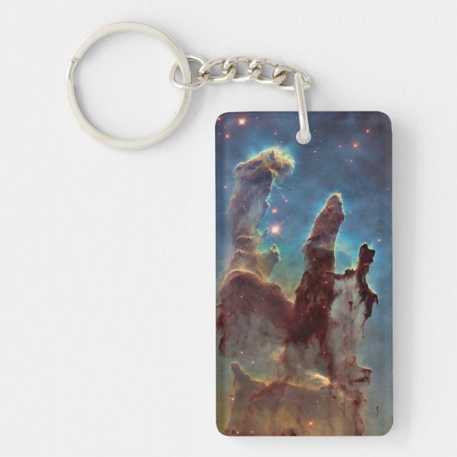 Pillars of Creation, Eagle Nebula Hubble Space Key Ring (Front)