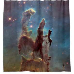 Pillars of Creation, Eagle Nebula Hubble Space Shower Curtain