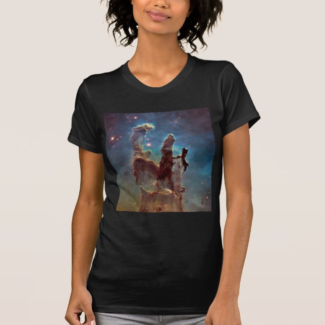 Pillars of Creation, Eagle Nebula Hubble Space T-Shirt (Front)
