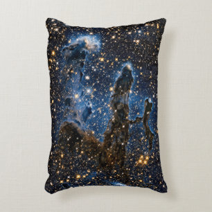 Pillars Of Creation Eagle Nebula Near Infrared Decorative Cushion