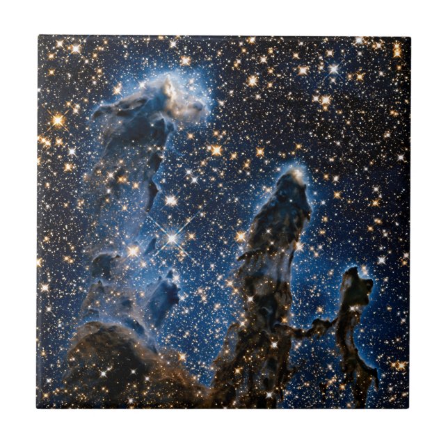 Pillars Of Creation Eagle Nebula Near Infrared Tile (Front)