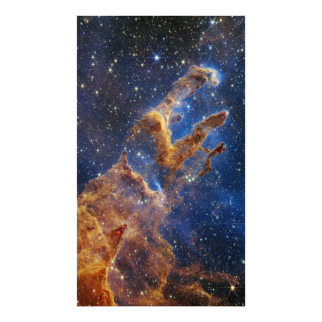 Pillars of Creation Eagle Nebula Webb Telescope Photo Print (Front)