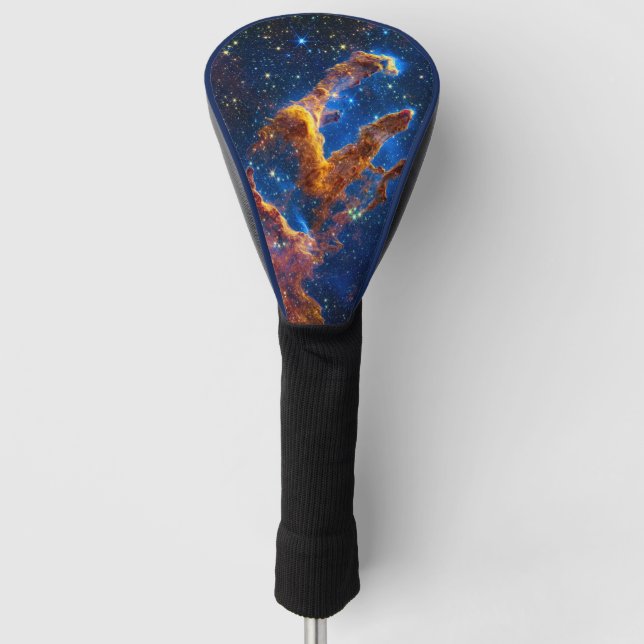 Pillars of Creation - James Webb NIRCam Astronomy Golf Head Cover (Front)