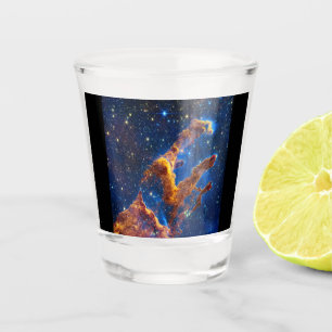 Pillars of Creation - James Webb NIRCam Astronomy Shot Glass