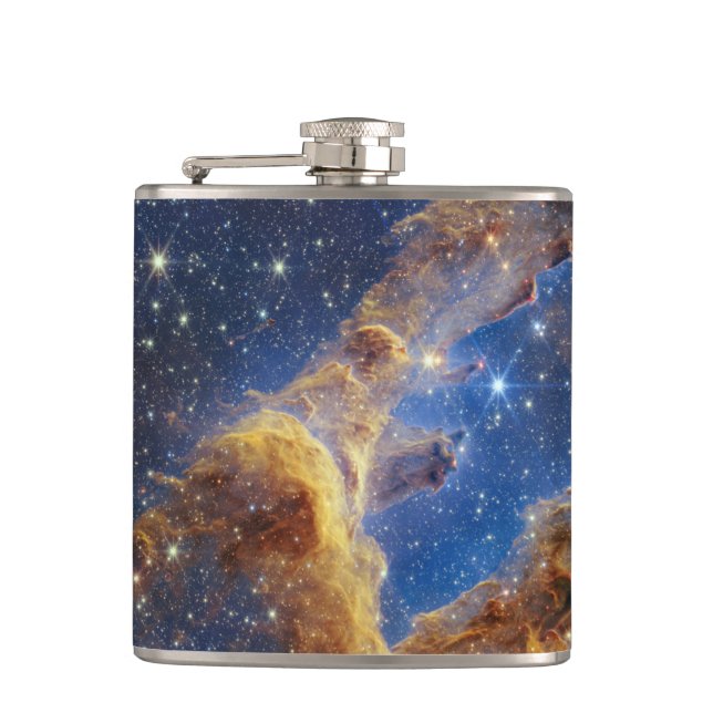 Pillars of Creation Looks Like T-Rex Hip Flask (Front)
