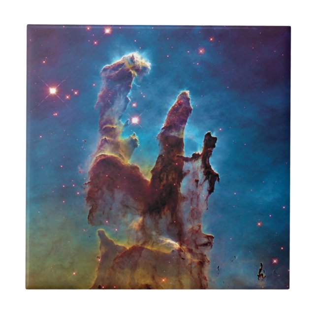 Pillars of Creation M16 Eagle Nebula Space Photo Tile (Front)