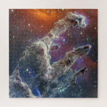 Pillars of Creation NIRCam & MIRI Composite Image