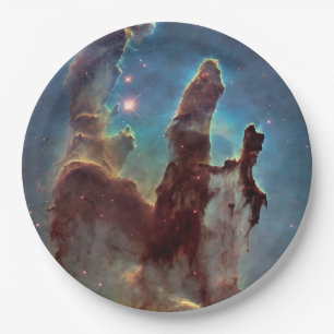 Pillars of creation paper plate