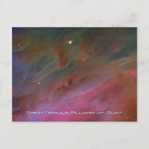 Pillars of Dust, Orion Nebula telescope image Postcard