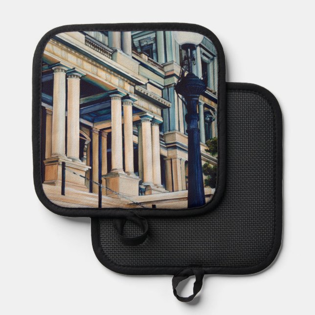Pillars of Power,Washington,DC. Pot Holder (Front/Back)