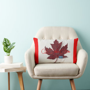 Pillow3-R&W(Maple Leaf-Bella-A)RFPMDesigns©️2024 Lumbar Cushion