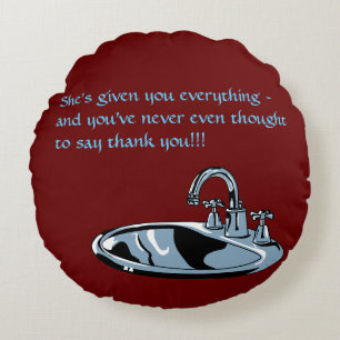 pillow accusing people of not appreciating sinks