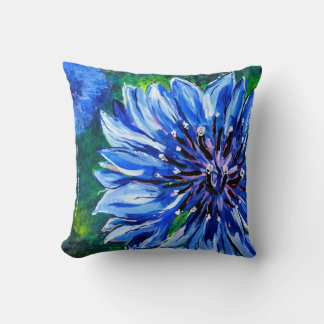 Pillow: Blue Batchelor Button Cushion